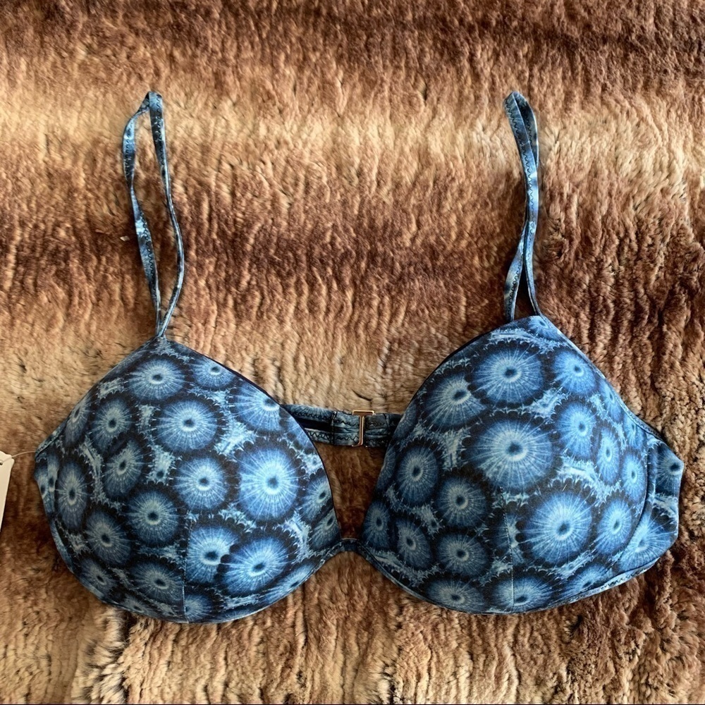 La Perla Sea Anemone Blue Bikini Top
